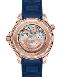 Alternative view of Omega SEAMASTER DIVER 300M 42 mm, Sedna™ gold on rubber strap 210.62.42.20.03.001