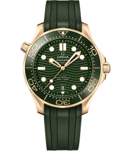 Omega SEAMASTER DIVER 300M 42 mm, Moonshine™ gold on rubber strap 210.62.42.20.10.001
