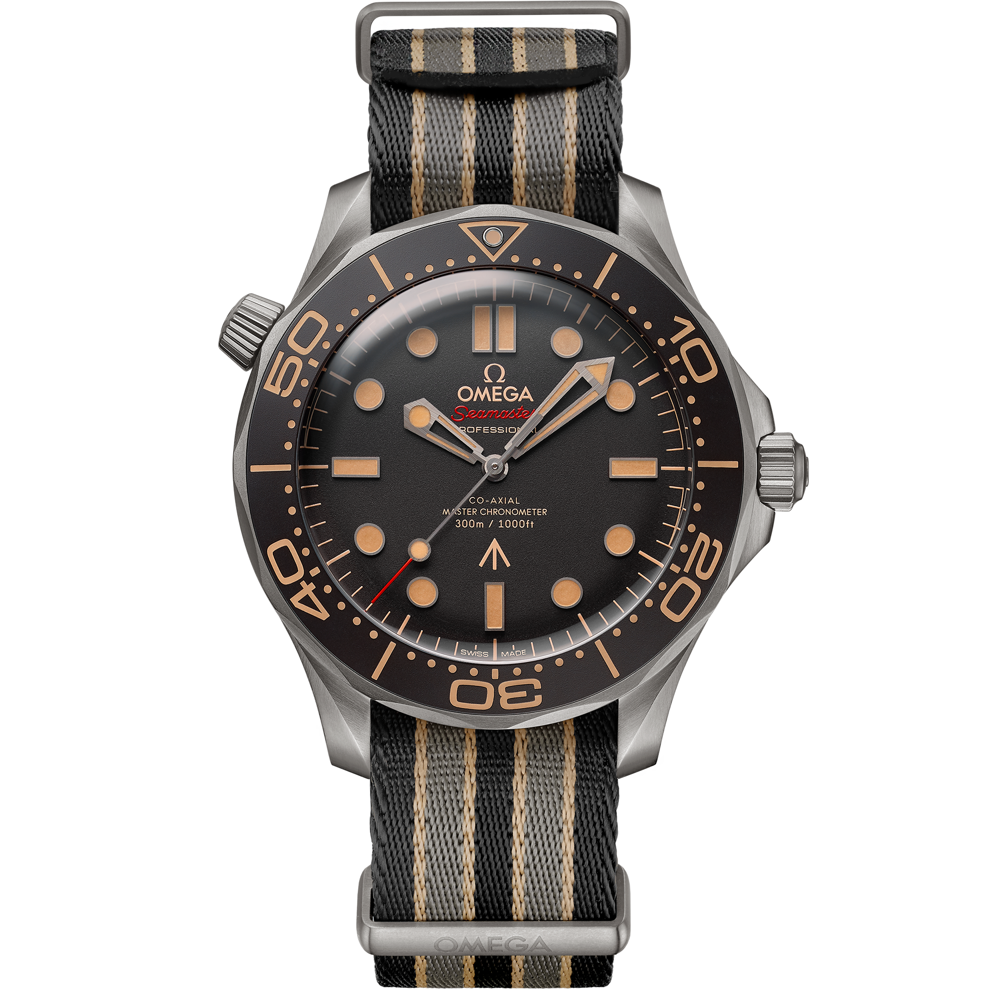 Omega SEAMASTER DIVER 300M 42 mm, titanium on NATO strap 210.92.42.20.01.001