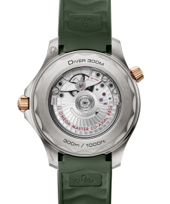 Alternative view of Omega SEAMASTER DIVER 300M 42 mm, titanium ‑ Bronze gold on rubber strap 210.92.42.20.10.001