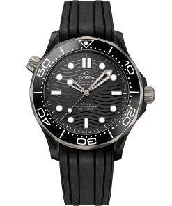 Omega SEAMASTER DIVER 300M 43.5 mm, black ceramic on rubber strap 210.92.44.20.01.001