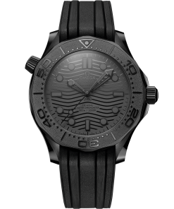 Omega SEAMASTER DIVER 300M 43.5 mm, black ceramic on rubber strap 210.92.44.20.01.003