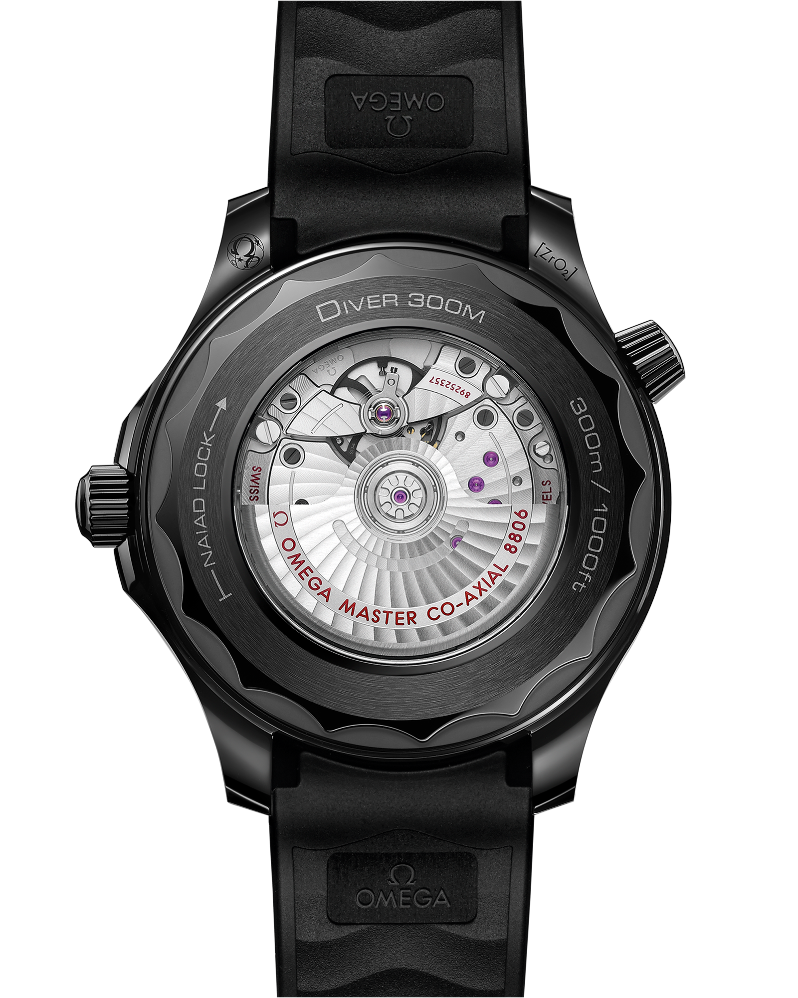 Omega SEAMASTER DIVER 300M 43.5 mm, black ceramic on rubber strap 210.92.44.20.01.003 - Image 2