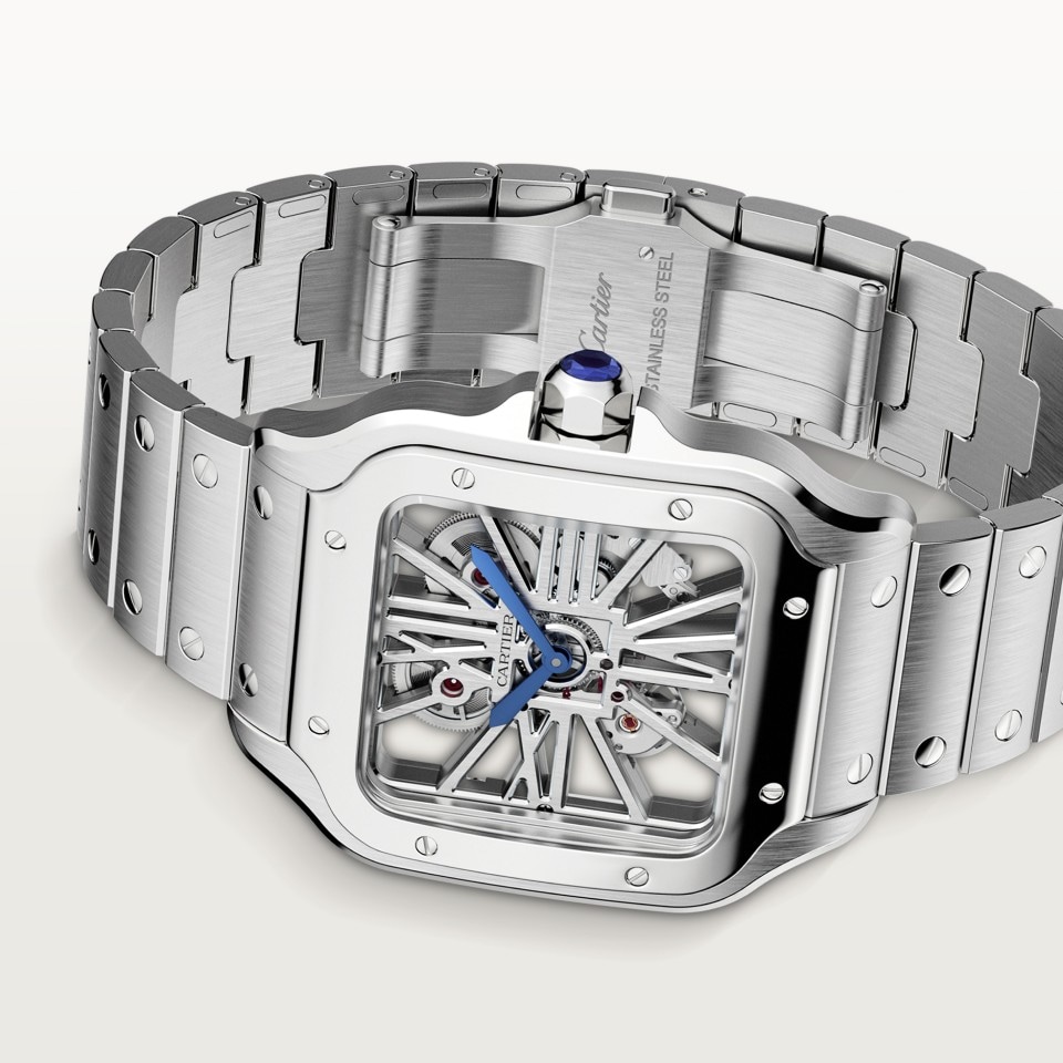 SANTOS DE CARTIER SKELETON WATCH - Image 8