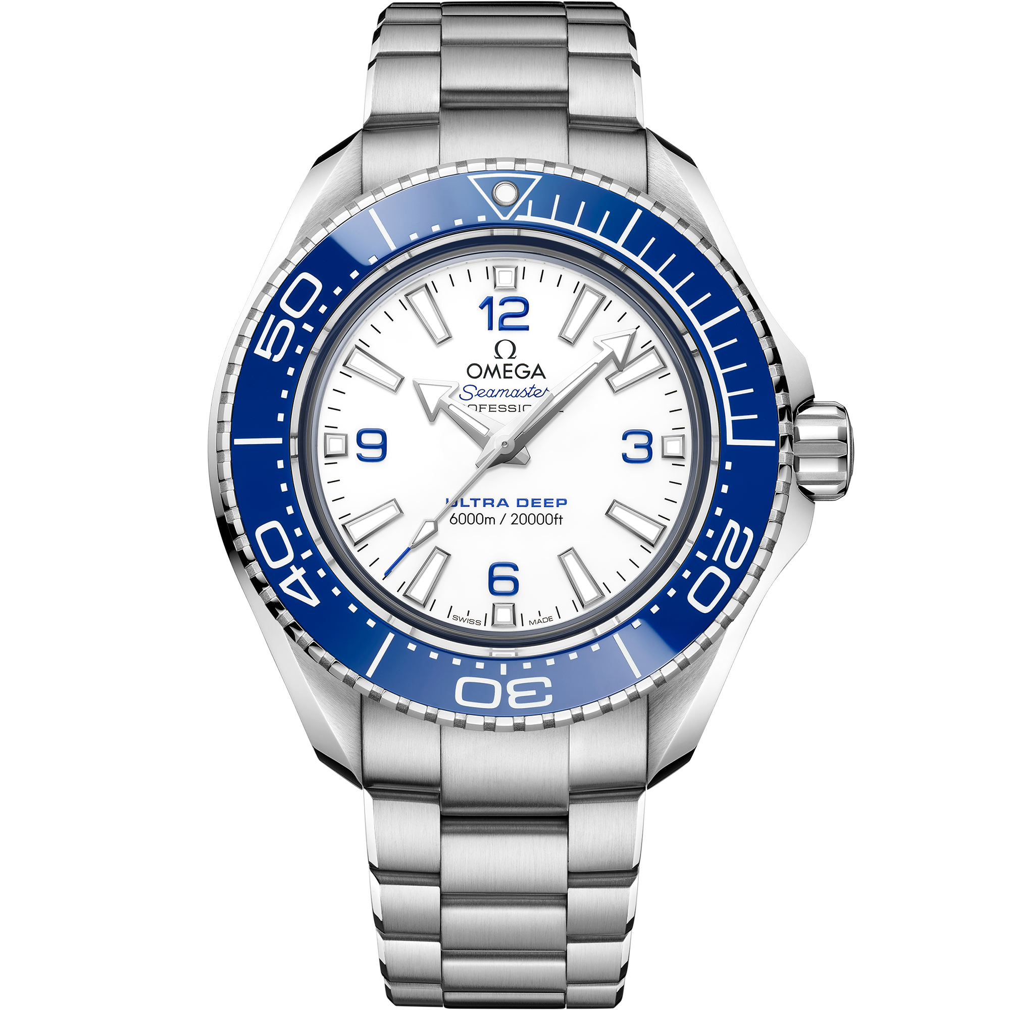 Omega SEAMASTER PLANET OCEAN 6000M 45.5 mm, O‑MEGASTEEL on O‑MEGASTEEL 215.30.46.21.04.001