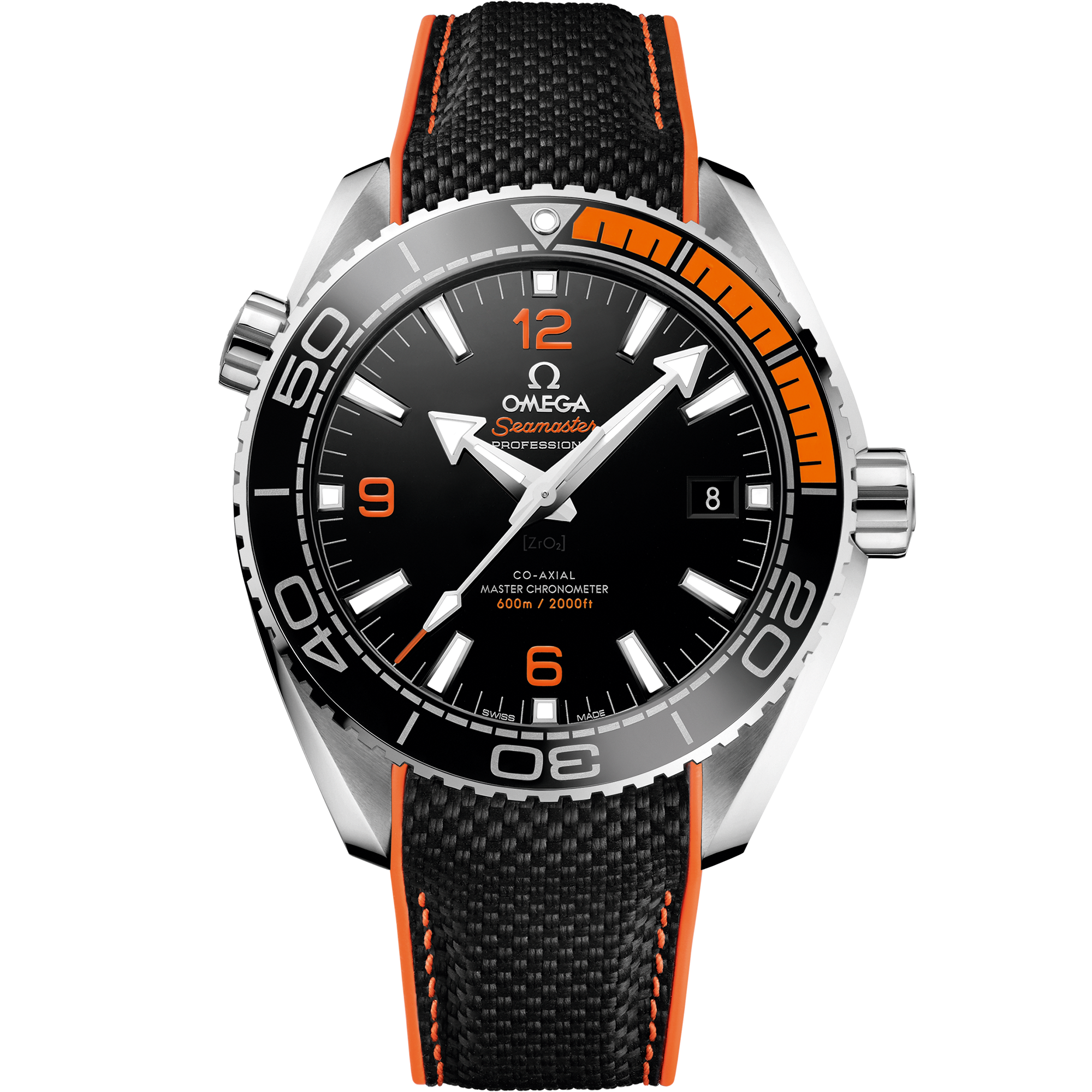 Omega SEAMASTER PLANET OCEAN 600M 43.5 mm, steel on rubber strap 215.32.44.21.01.001