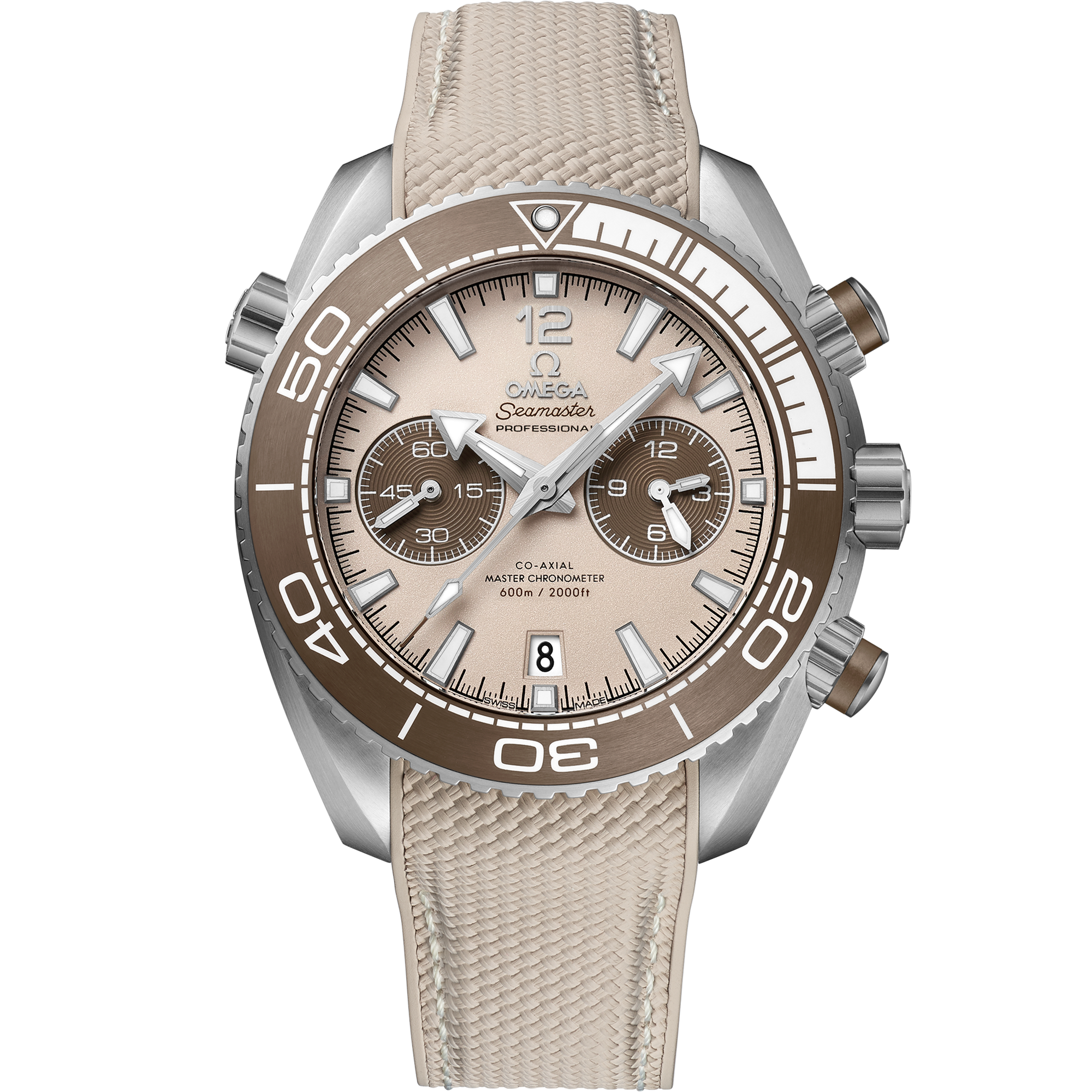 Omega SEAMASTER PLANET OCEAN 600M 45.5 mm, steel on rubber strap 215.32.46.51.09.001