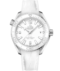 Omega SEAMASTER PLANET OCEAN 600M 39.5 mm, steel on leather strap 215.33.40.20.04.001