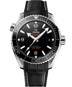 Omega SEAMASTER PLANET OCEAN 600M 43.5 mm, steel on leather strap with rubber lining 215.33.44.21.01.001