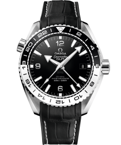 Omega SEAMASTER PLANET OCEAN 600M 43.5 mm, steel on leather strap with rubber lining 215.33.44.22.01.001