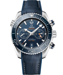 Omega SEAMASTER PLANET OCEAN 600M 45.5 mm, steel on leather strap with rubber lining 215.33.46.51.03.001