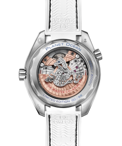 Alternative view of Omega SEAMASTER PLANET OCEAN 600M 39.5 mm, white gold on leather strap with rubber lining 215.58.40.20.05.001