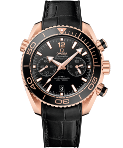 Omega SEAMASTER PLANET OCEAN 600M 45.5 mm, Sedna™ gold on leather strap with rubber lining 215.63.46.51.01.001