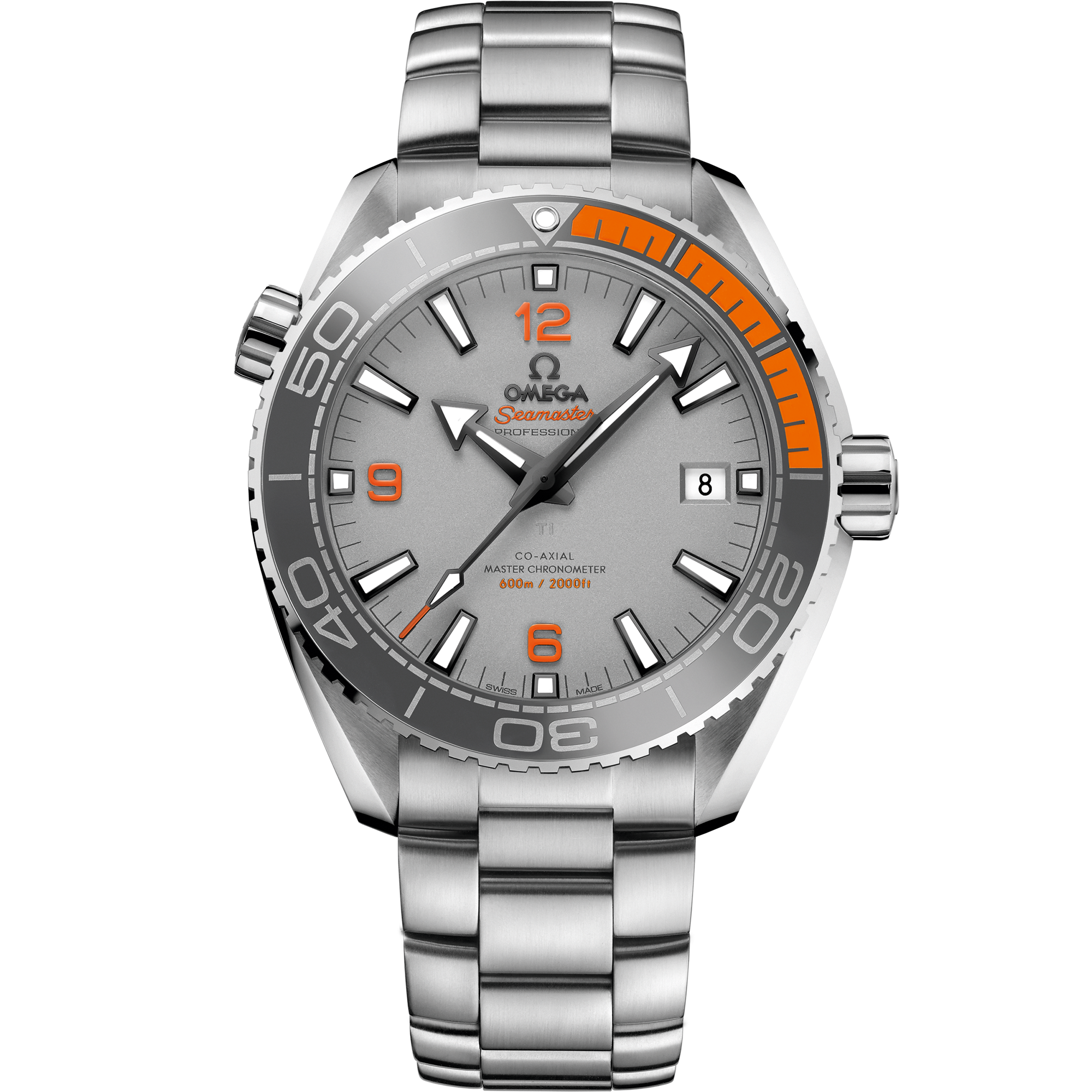Omega SEAMASTER PLANET OCEAN 600M 43.5 mm, titanium on titanium 215.90.44.21.99.001