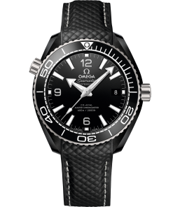 Omega SEAMASTER PLANET OCEAN 600M 39.5 mm, black ceramic on rubber strap 215.92.40.20.01.001