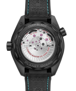 Alternative view of Omega SEAMASTER PLANET OCEAN 600M 45.5 mm, black ceramic on rubber strap 215.92.46.22.01.006