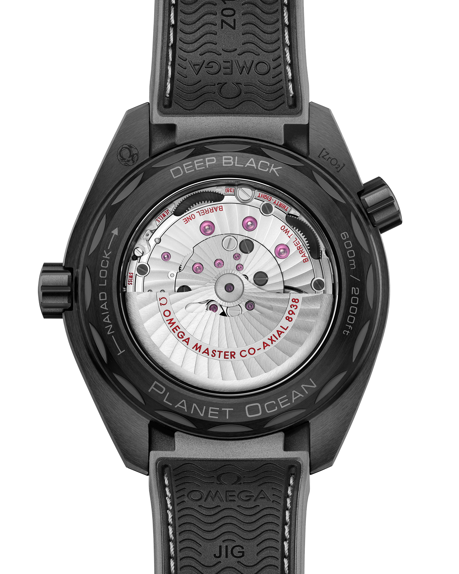 Omega SEAMASTER PLANET OCEAN 600M 45.5 mm, black ceramic on rubber strap 215.92.46.22.01.007 - Image 2