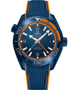 Omega SEAMASTER PLANET OCEAN 600M 45.5 mm, blue ceramic on rubber strap 215.92.46.22.03.001