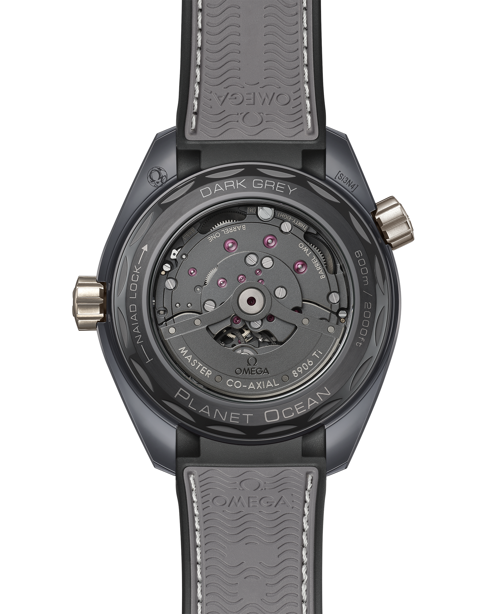 Omega SEAMASTER PLANET OCEAN 600M 45.5 mm, grey ceramic on rubber strap 215.92.46.22.99.002 - Image 2