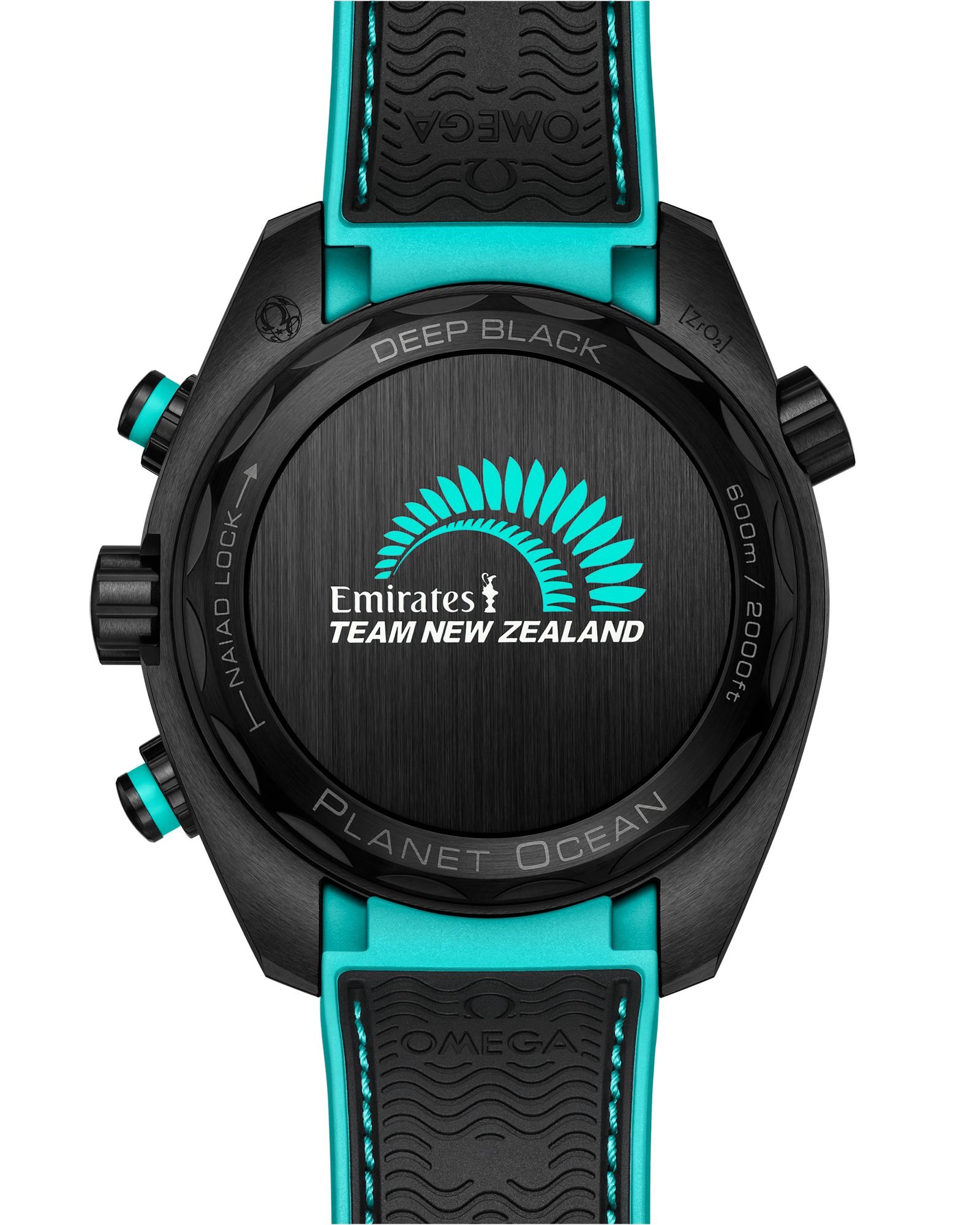 Omega SEAMASTER PLANET OCEAN 600M 45.5 mm, black ceramic on rubber strap 215.92.46.51.01.003 - Image 2