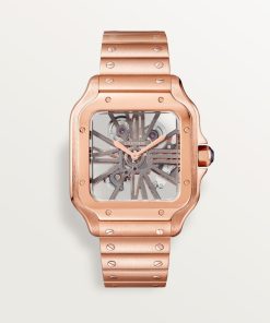 SANTOS DE CARTIER SKELETON WATCH