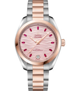 Omega SEAMASTER AQUA TERRA 150M 34 mm, steel ‑ Sedna™ gold on steel ‑ Sedna™ gold 220.20.34.20.60.001