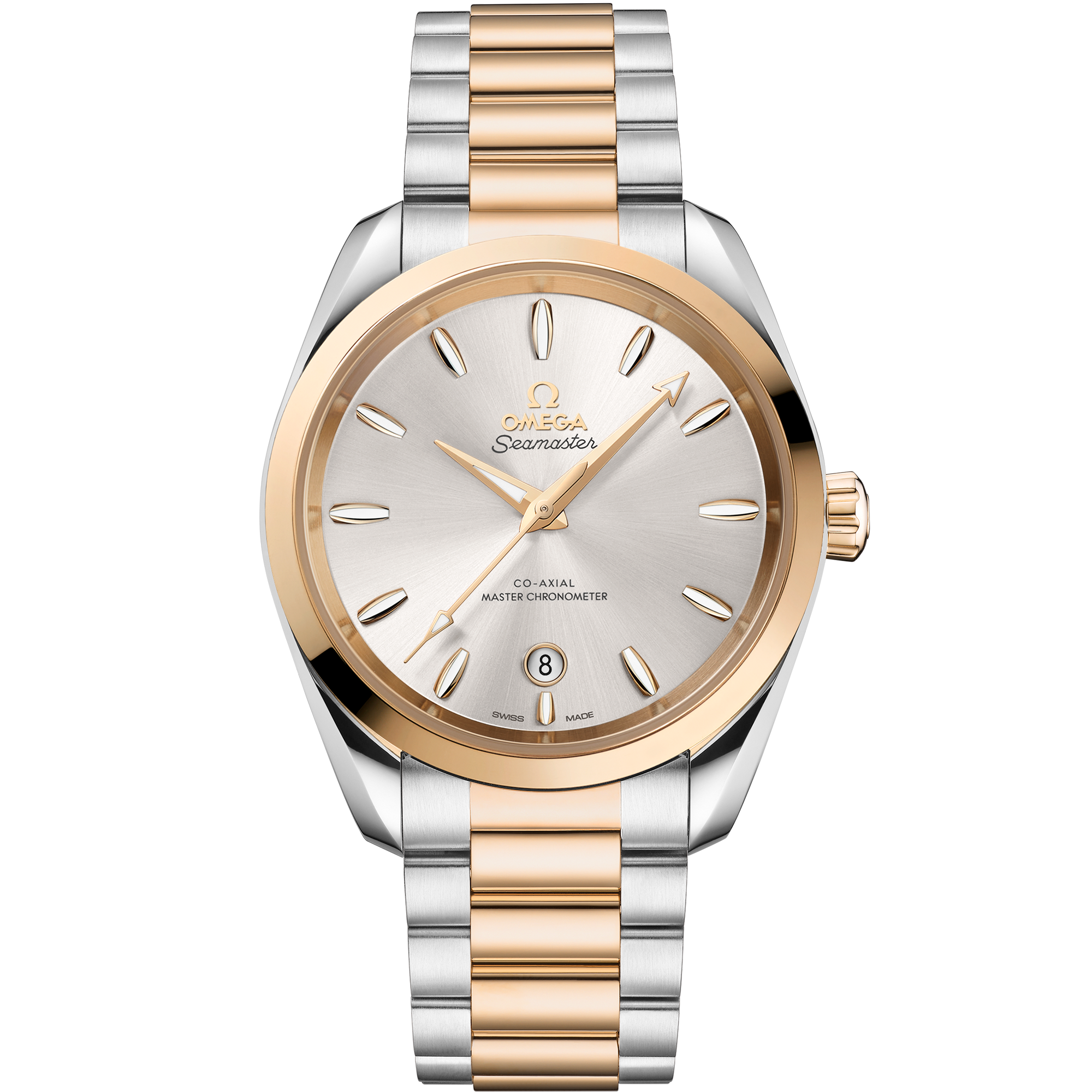 Omega SEAMASTER AQUA TERRA SHADES 38 mm, steel ‑ Moonshine™ gold on steel ‑ Moonshine™ gold 220.20.38.20.02.002