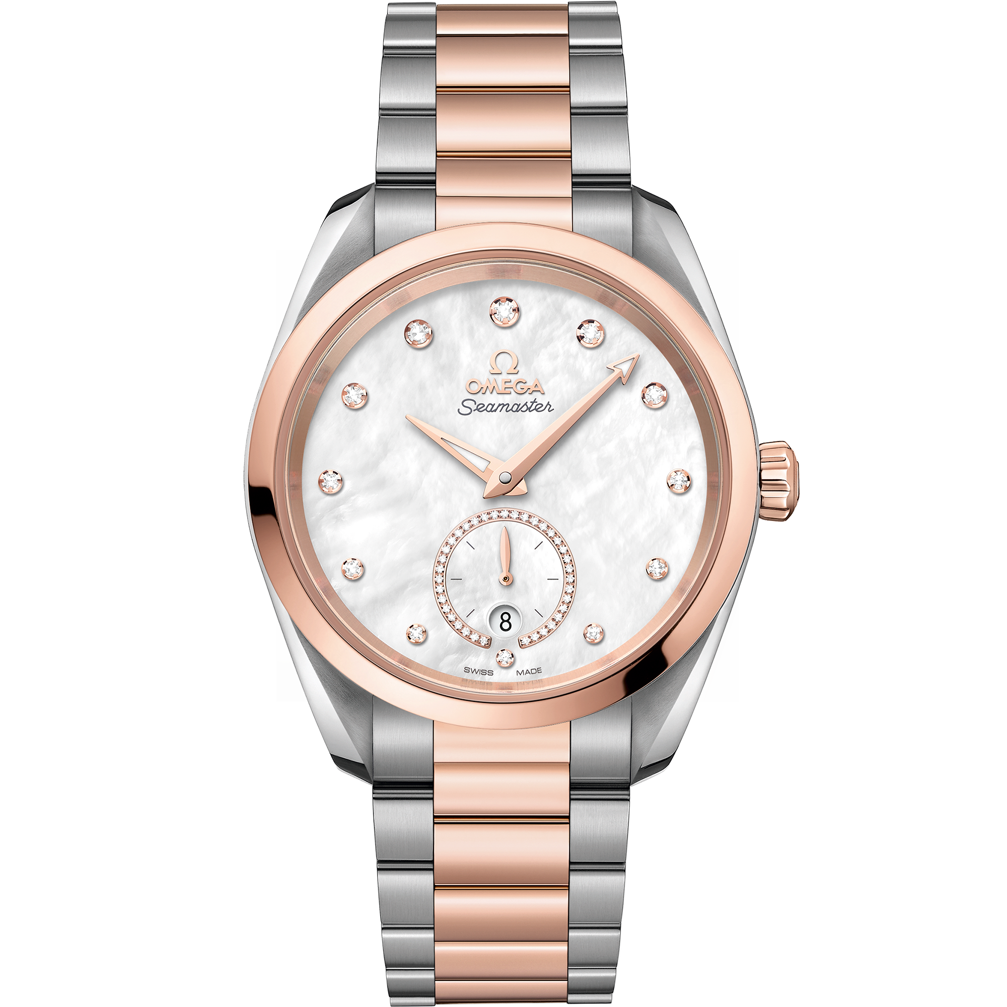 Omega SEAMASTER AQUA TERRA 150M 38 mm, steel ‑ Sedna™ gold on steel ‑ Sedna™ gold 220.20.38.20.55.002