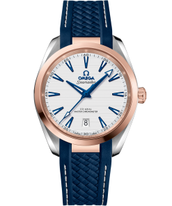Omega SEAMASTER AQUA TERRA 150M 38 mm, steel ‑ Sedna™ gold on rubber strap 220.22.38.20.02.001