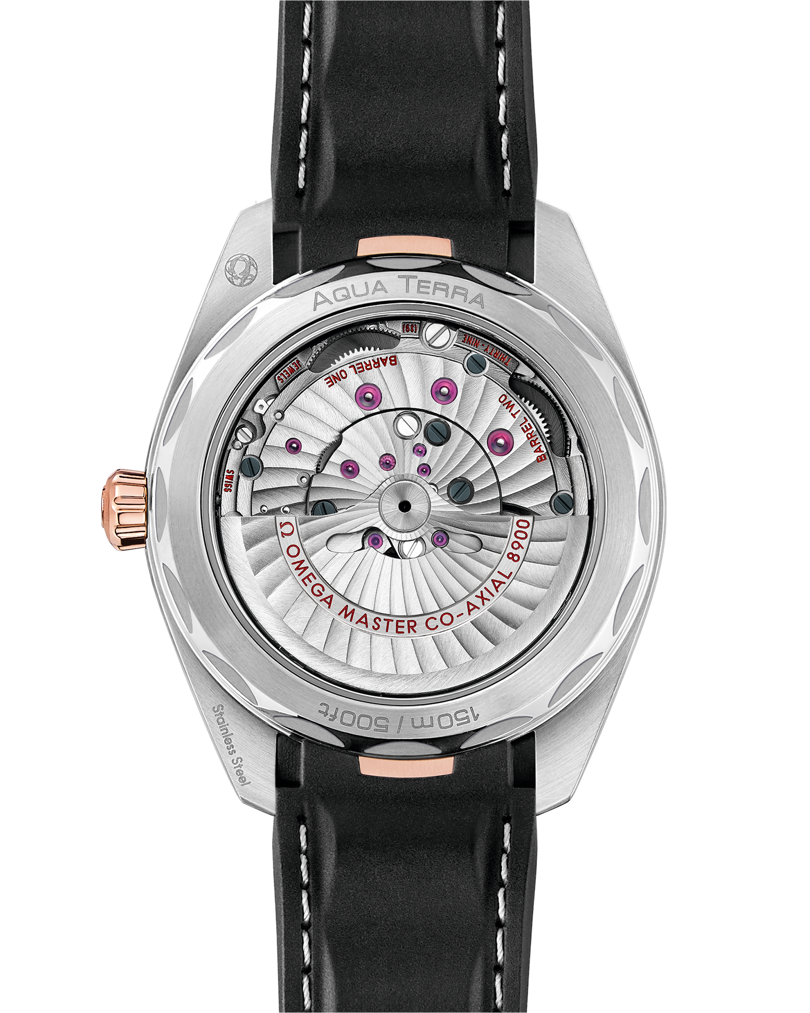 Omega SEAMASTER AQUA TERRA 150M 41 mm, steel ‑ Sedna™ gold on rubber strap 220.22.41.21.02.001 - Image 2