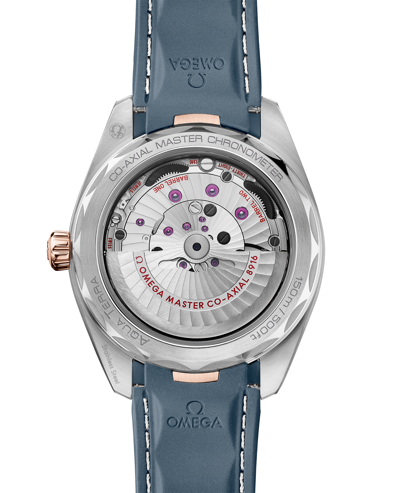 Omega SEAMASTER AQUA TERRA 150M 41 mm, steel ‑ Sedna™ gold on rubber strap 220.22.41.21.03.001 - Image 2