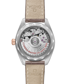 Alternative view of Omega SEAMASTER AQUA TERRA 150M 34 mm, steel ‑ Sedna™ gold on leather strap 220.23.34.20.06.001