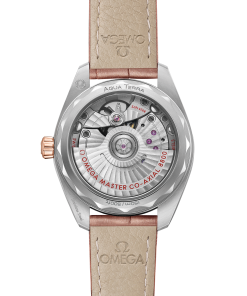 Alternative view of Omega SEAMASTER AQUA TERRA 150M 34 mm, steel ‑ Sedna™ gold on leather strap 220.23.34.20.59.001