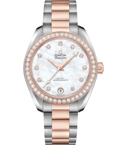 Omega SEAMASTER AQUA TERRA 150M 34 mm, steel ‑ Sedna™ gold on steel ‑ Sedna™ gold 220.25.34.20.55.001