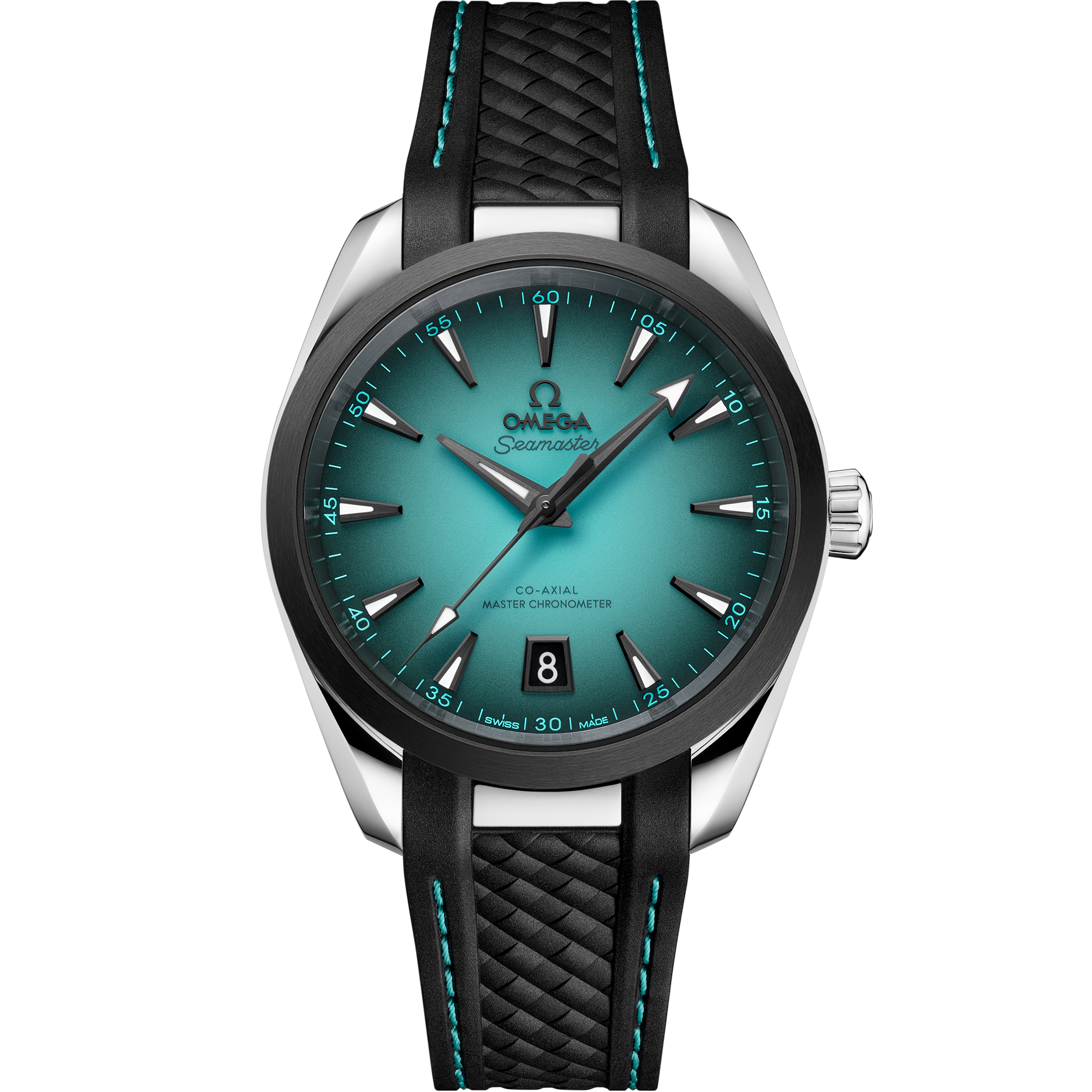 Omega SEAMASTER AQUA TERRA 150M 38 mm, steel on rubber strap 220.32.38.20.03.001