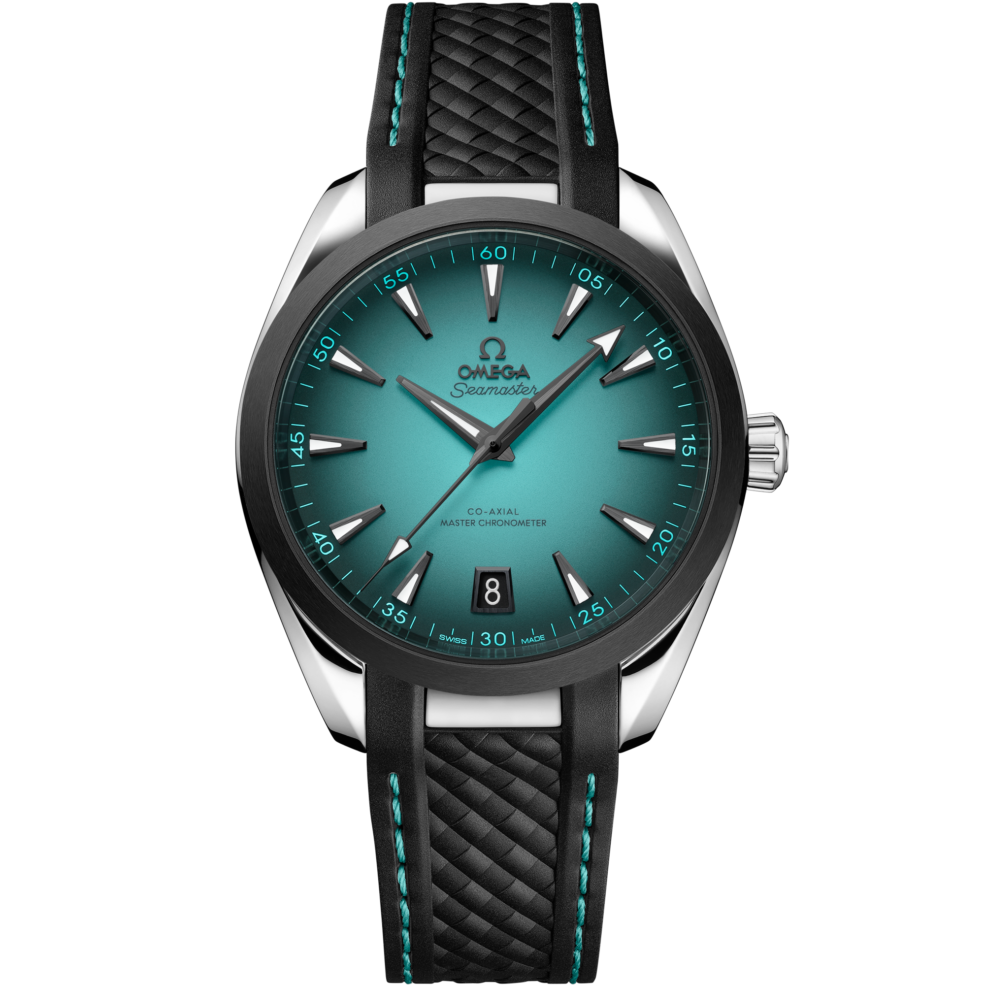 Omega SEAMASTER AQUA TERRA 150M 41 mm, steel on rubber strap 220.32.41.21.03.001