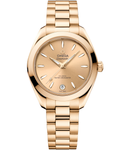 Omega SEAMASTER AQUA TERRA 150M 30 mm, Moonshine™ gold on Moonshine™ gold 220.50.30.20.08.001
