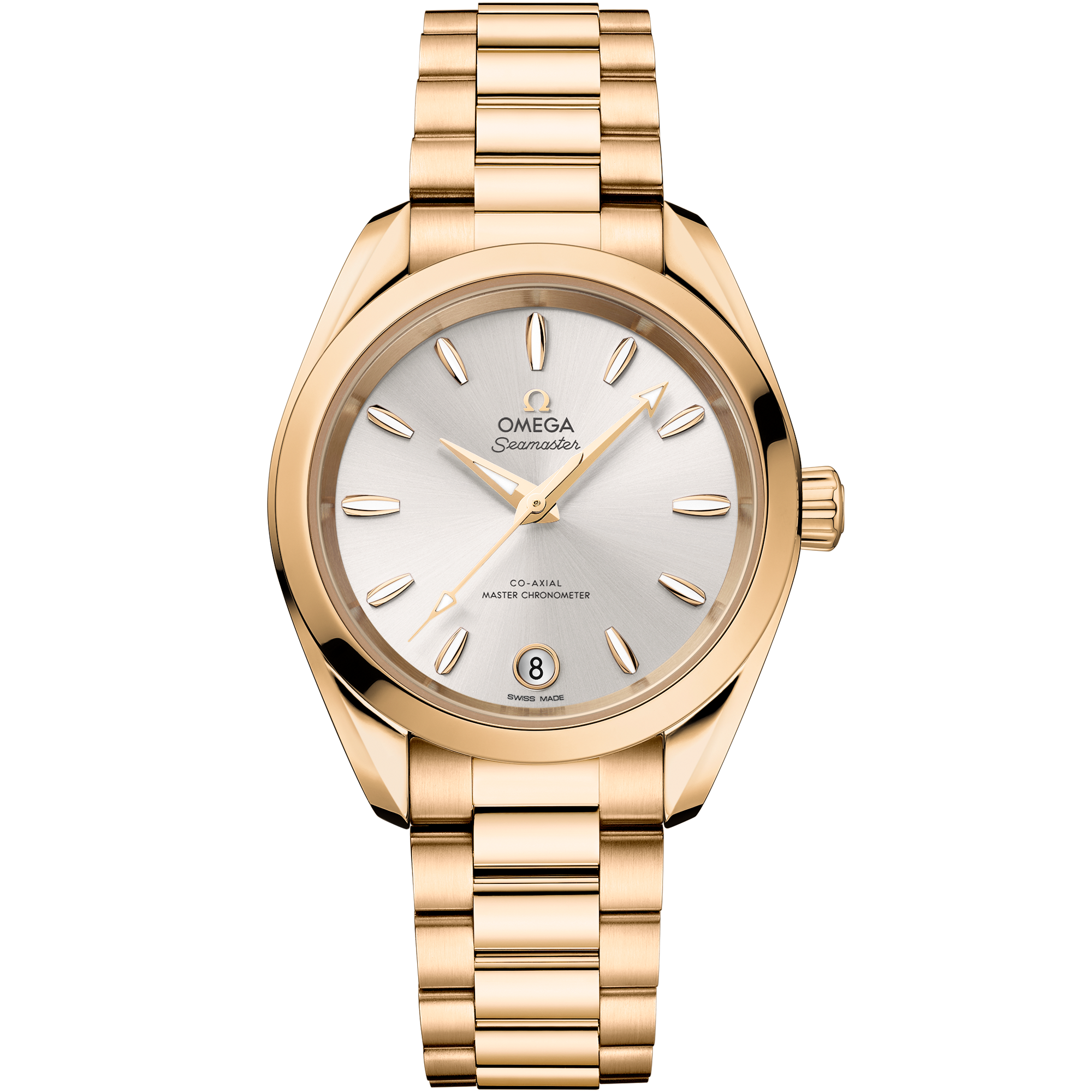Omega SEAMASTER AQUA TERRA SHADES 34 mm, Moonshine™ gold on Moonshine™ gold 220.50.34.20.02.001