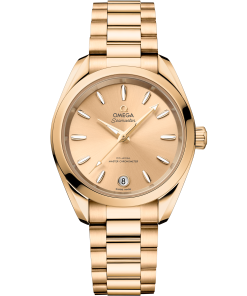 Omega SEAMASTER AQUA TERRA SHADES 34 mm, Moonshine™ gold on Moonshine™ gold 220.50.34.20.08.001