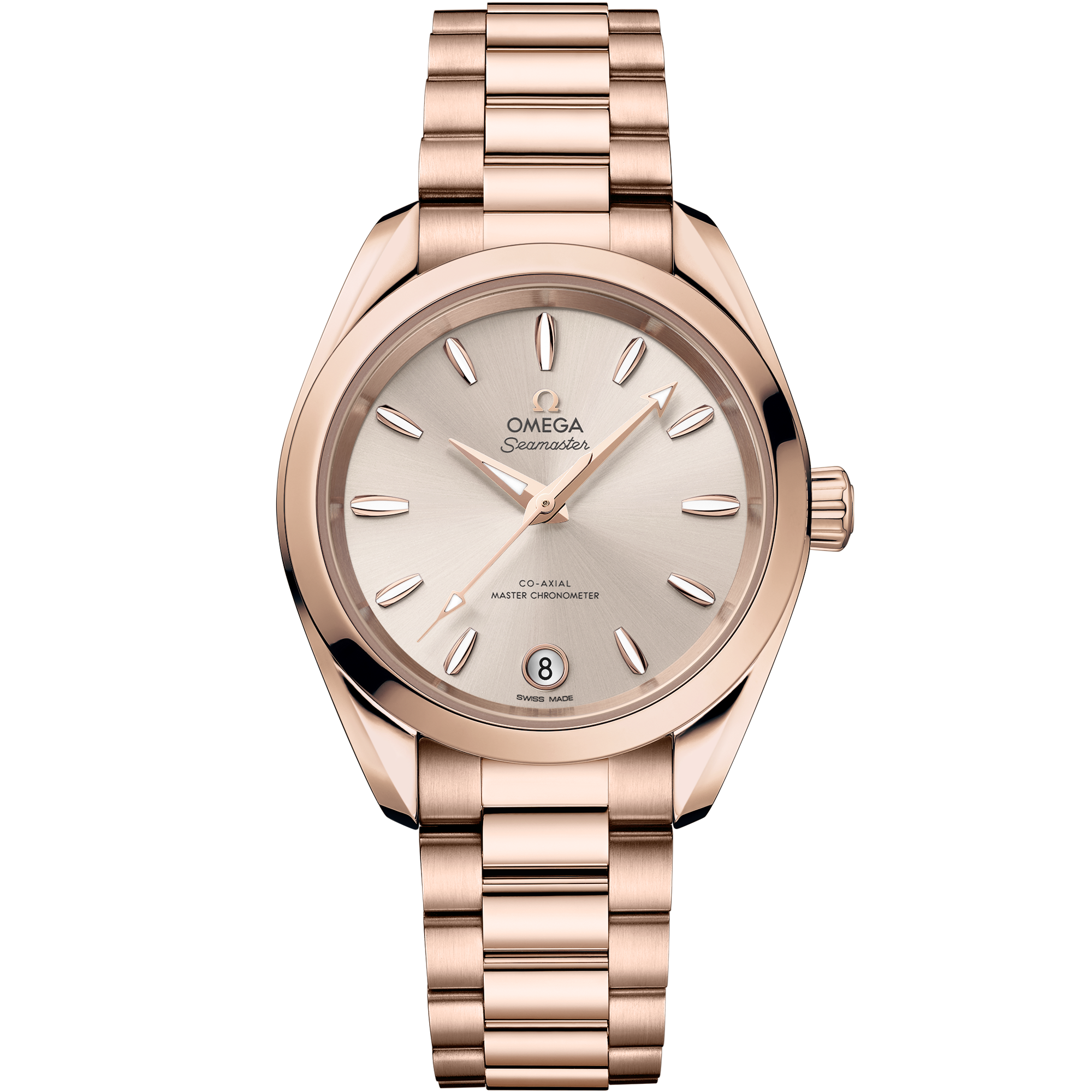 Omega SEAMASTER AQUA TERRA SHADES 34 mm, Sedna™ gold on Sedna™ gold 220.50.34.20.09.001