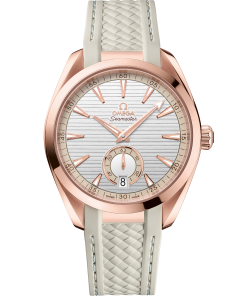 Omega SEAMASTER AQUA TERRA 150M 41 mm, Sedna™ gold on rubber strap 220.52.41.21.02.001