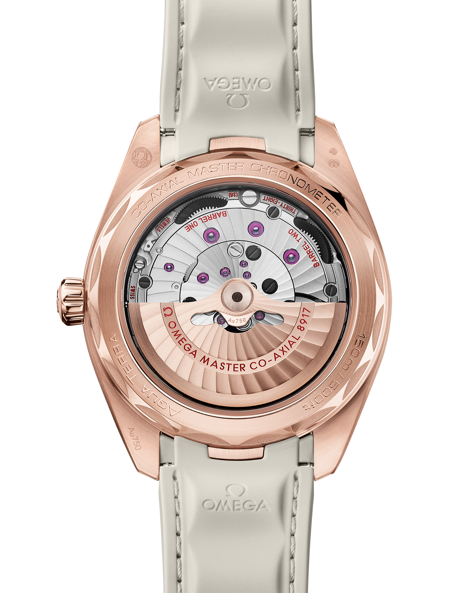 Omega SEAMASTER AQUA TERRA 150M 41 mm, Sedna™ gold on rubber strap 220.52.41.21.02.001 - Image 2