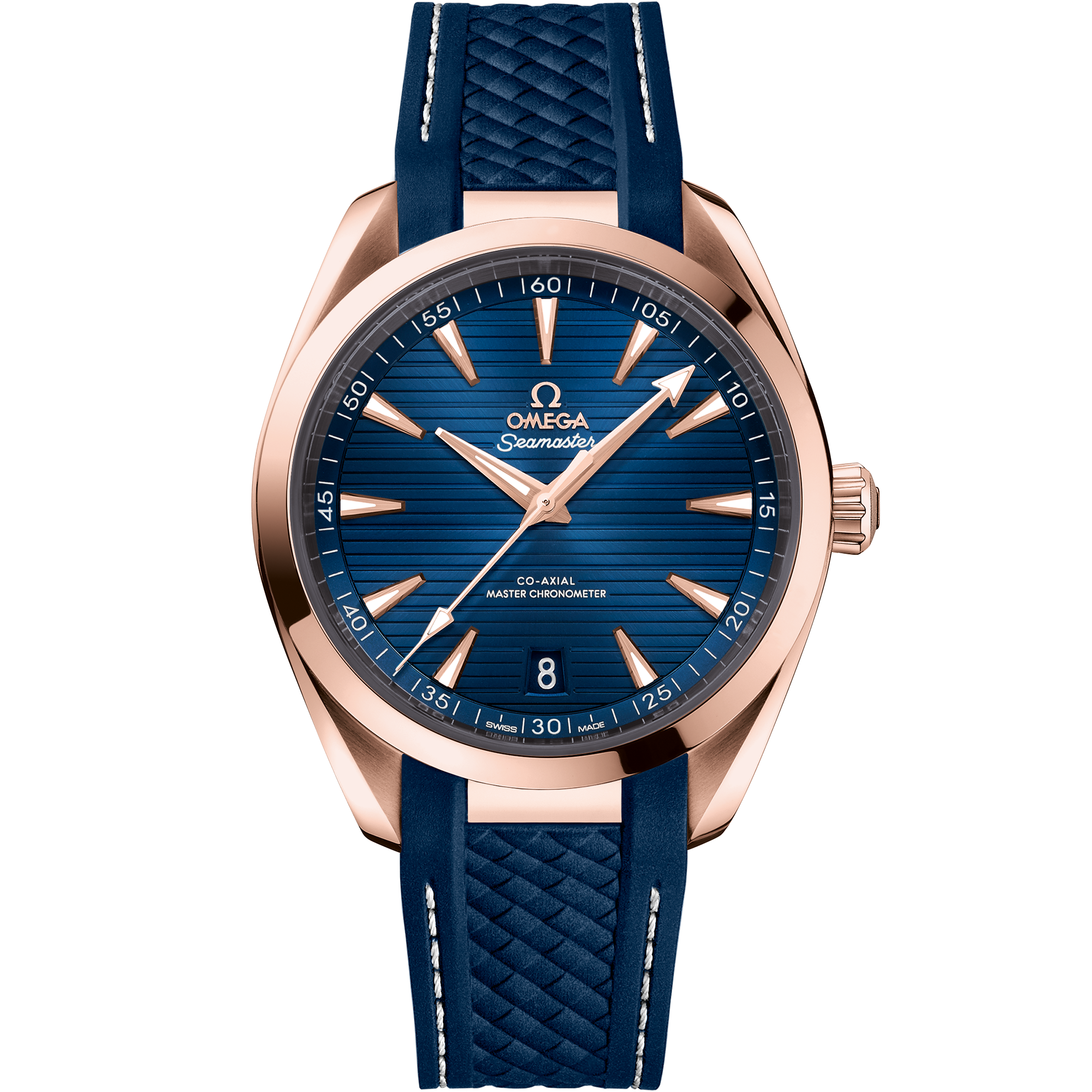 Omega SEAMASTER AQUA TERRA 150M 41 mm, Sedna™ gold on rubber strap 220.52.41.21.03.001