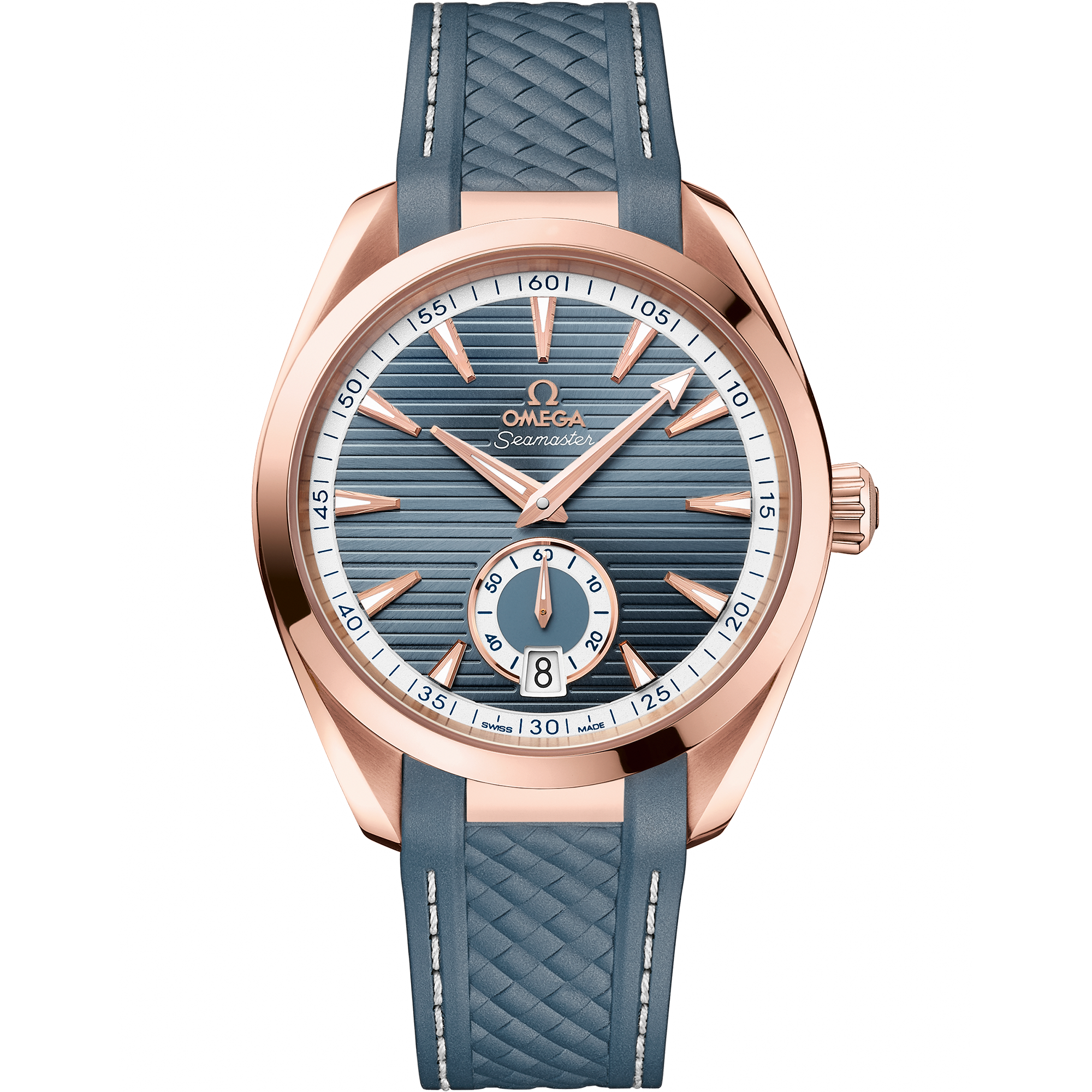 Omega SEAMASTER AQUA TERRA 150M 41 mm, Sedna™ gold on rubber strap 220.52.41.21.03.002