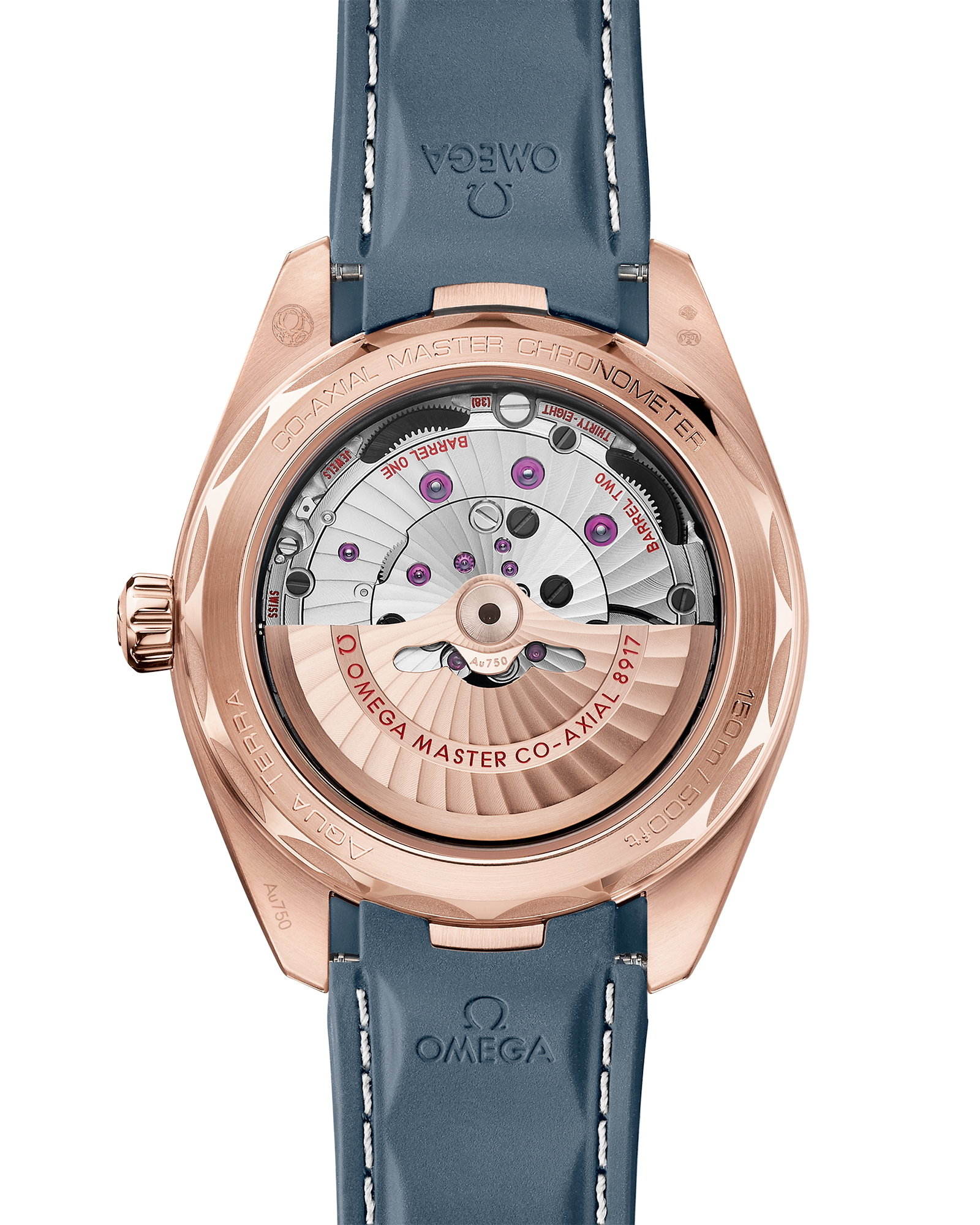 Omega SEAMASTER AQUA TERRA 150M 41 mm, Sedna™ gold on rubber strap 220.52.41.21.03.002 - Image 2