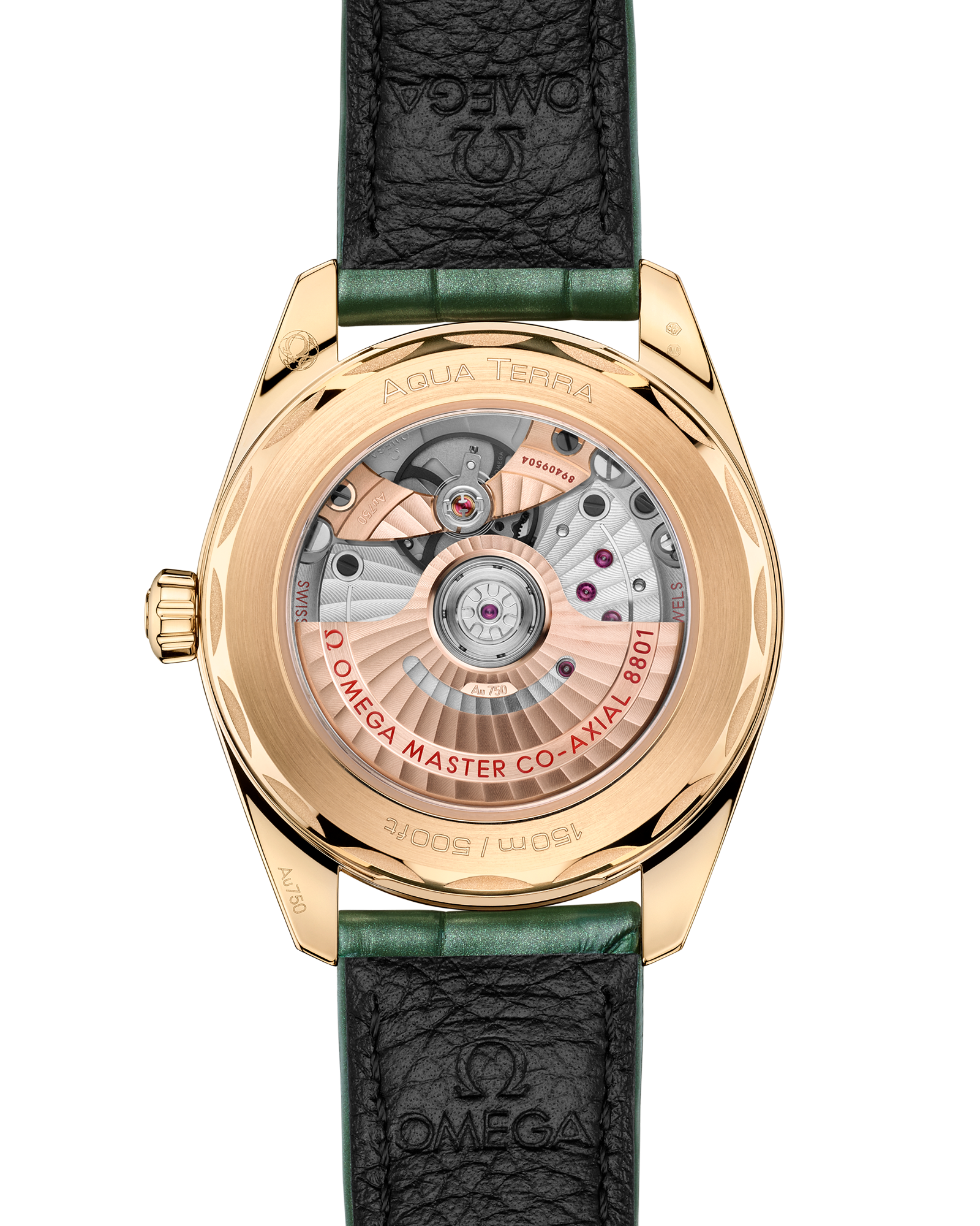 Omega SEAMASTER AQUA TERRA SHADES 38 mm, Moonshine™ gold on leather 220.53.38.20.10.001 - Image 2