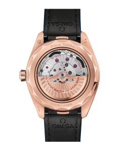 Alternative view of Omega SEAMASTER AQUA TERRA 150M 43 mm, Sedna™ gold on leather strap 220.53.43.22.02.001