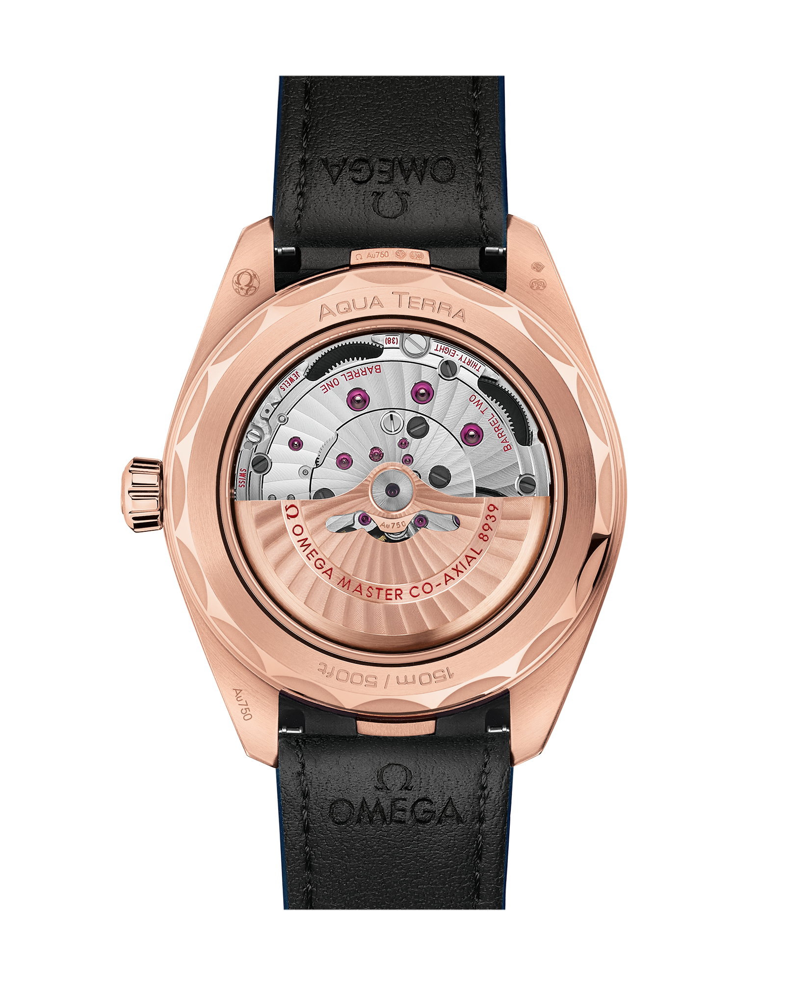 Omega SEAMASTER AQUA TERRA 150M 43 mm, Sedna™ gold on leather strap 220.53.43.22.02.001 - Image 2