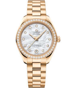 Omega SEAMASTER AQUA TERRA 150M 30 mm, Moonshine™ gold on Moonshine™ gold 220.55.30.20.55.001