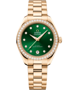 Omega SEAMASTER AQUA TERRA 150M 30 mm, Moonshine™ gold on Moonshine™ gold 220.55.30.20.60.001